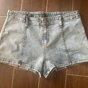 Stretchy Denim Shorts